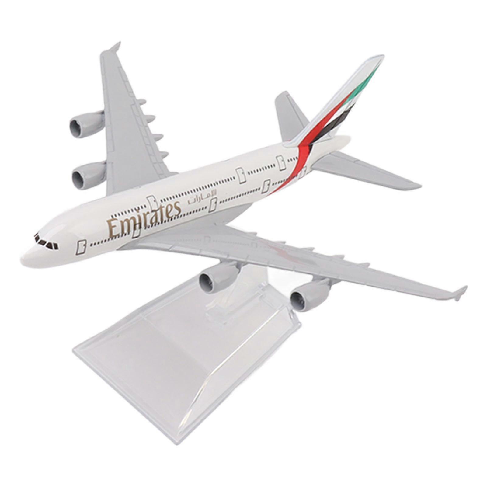 380 Airplane Model Alloy Diecast Ornament Plane Model Toy for Children Collection Table Top
