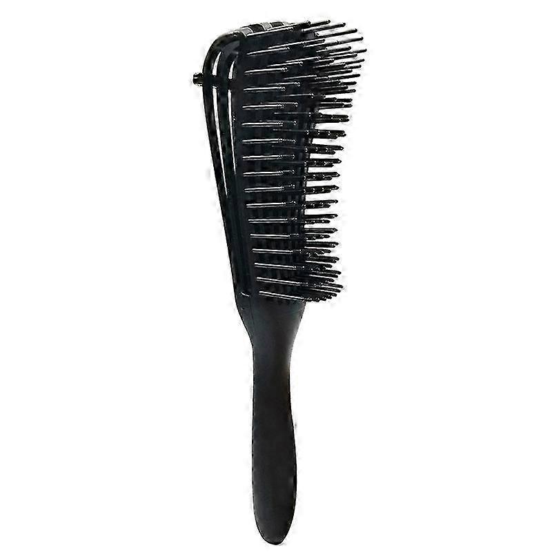 (black)Detangling brush for curly hair, detangling comb for frizzy hair type, dry and wet, exfoliat