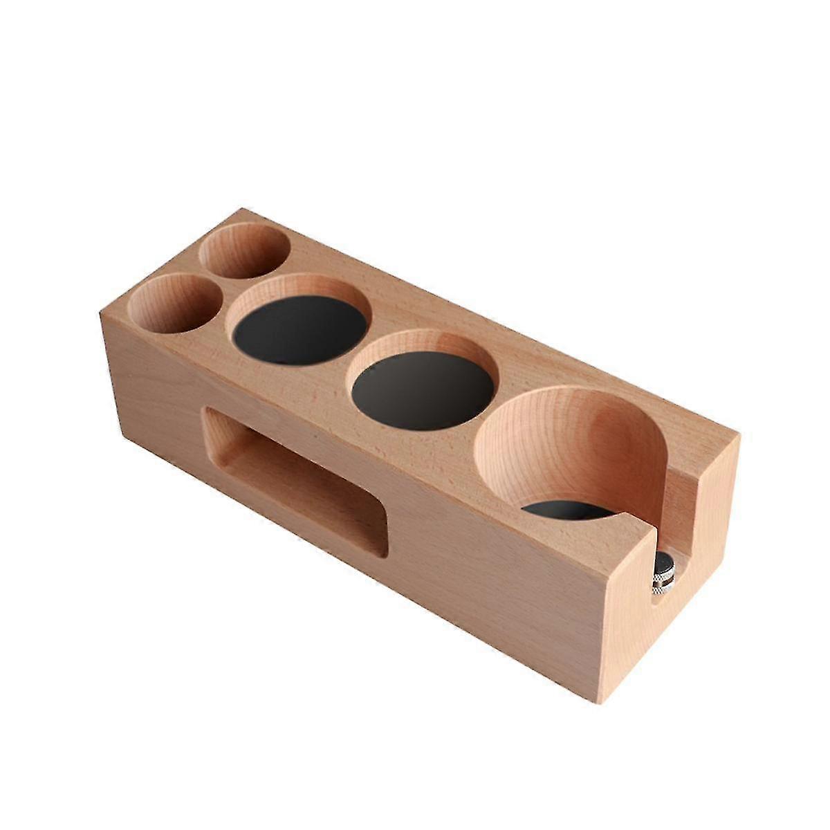 58mm القهوة العبث حامل خشبية ملء قاعدة الدعم اسبريسو العبث حصيرة محطة تصفية تقف بار