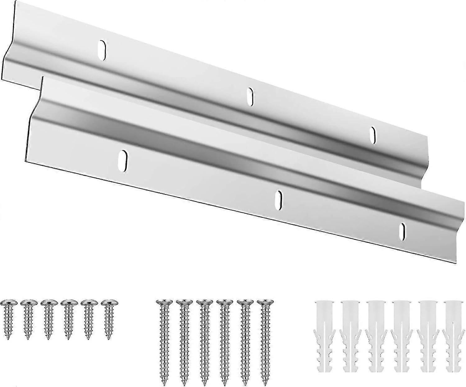 French Cleat Picture Hanger - 2pcs Z Bar Interlocking Bracket for Wall Mounting