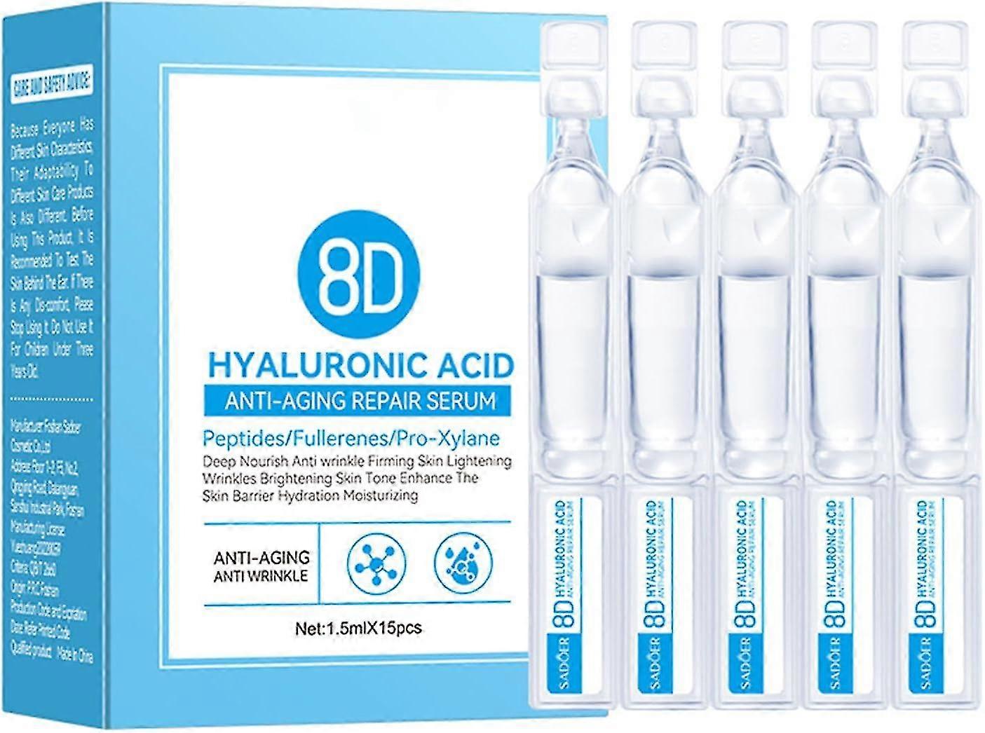 Ορός Microneedling ορού υαλουρονικού οξέος για το πρόσωπο, αντιγηραντικός ορός επισκευής υαλουρονικού οξέος, ορός προσώπου ενυδατικών ενυδατωτών Hylunaric οξύ