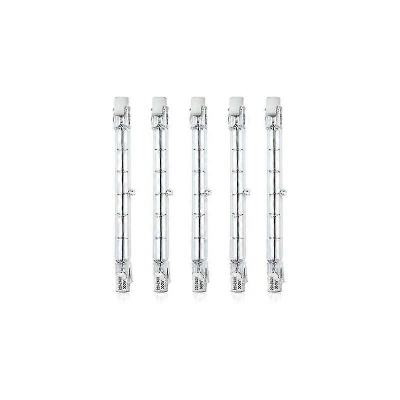 Dimmable R7S 118mm 300W Halogen Pencil Light Bulb AC220-240V 5900lm J118 Linear Halogen Floodlight for Landscape, Security, Streetlight (Pack of 5, Wa