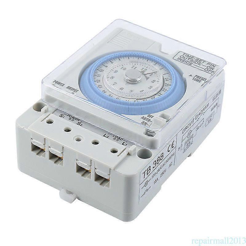 Nouveau TB-388 Rectangle 15 minutes / 96 Switch Timer sans batterie