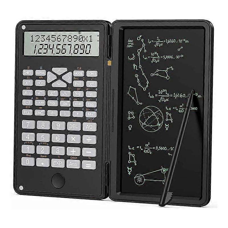 Calculator, Scientific Calculators 12-Digit Calculator Writing Tablet, Foldable Financial Calculato