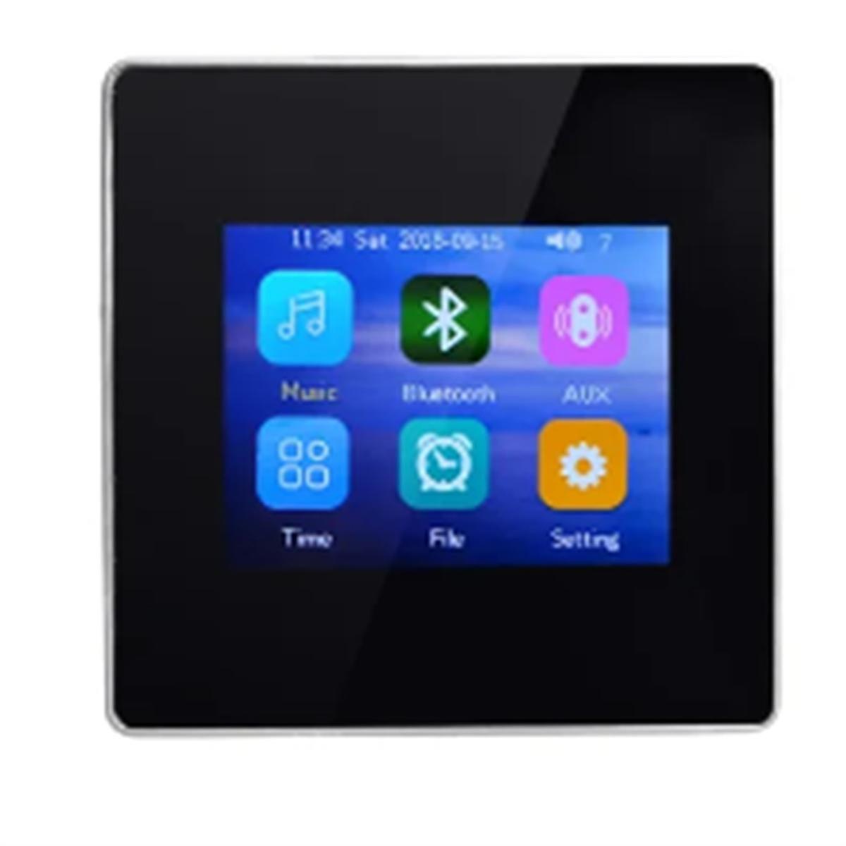 Home Theater Hifi Amplificator de fidelitate Bluetooth încorporat 5.0 Modul Full Screen Touch Digital Amplificator Negru