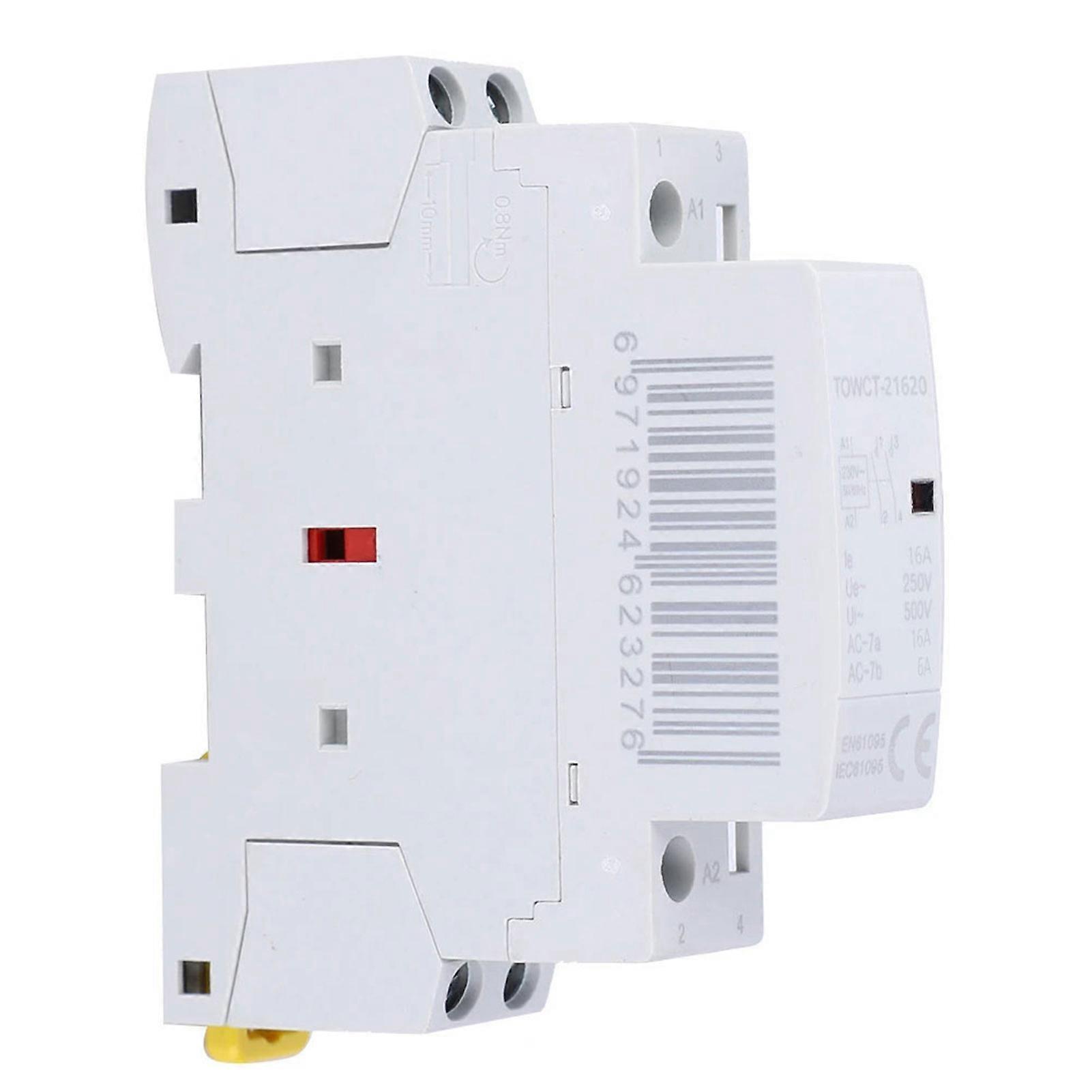 2P 16A Pro Household AC-Contactor Energy Saving Rail Mount Industrial Contactor Low Noise Home Contactors