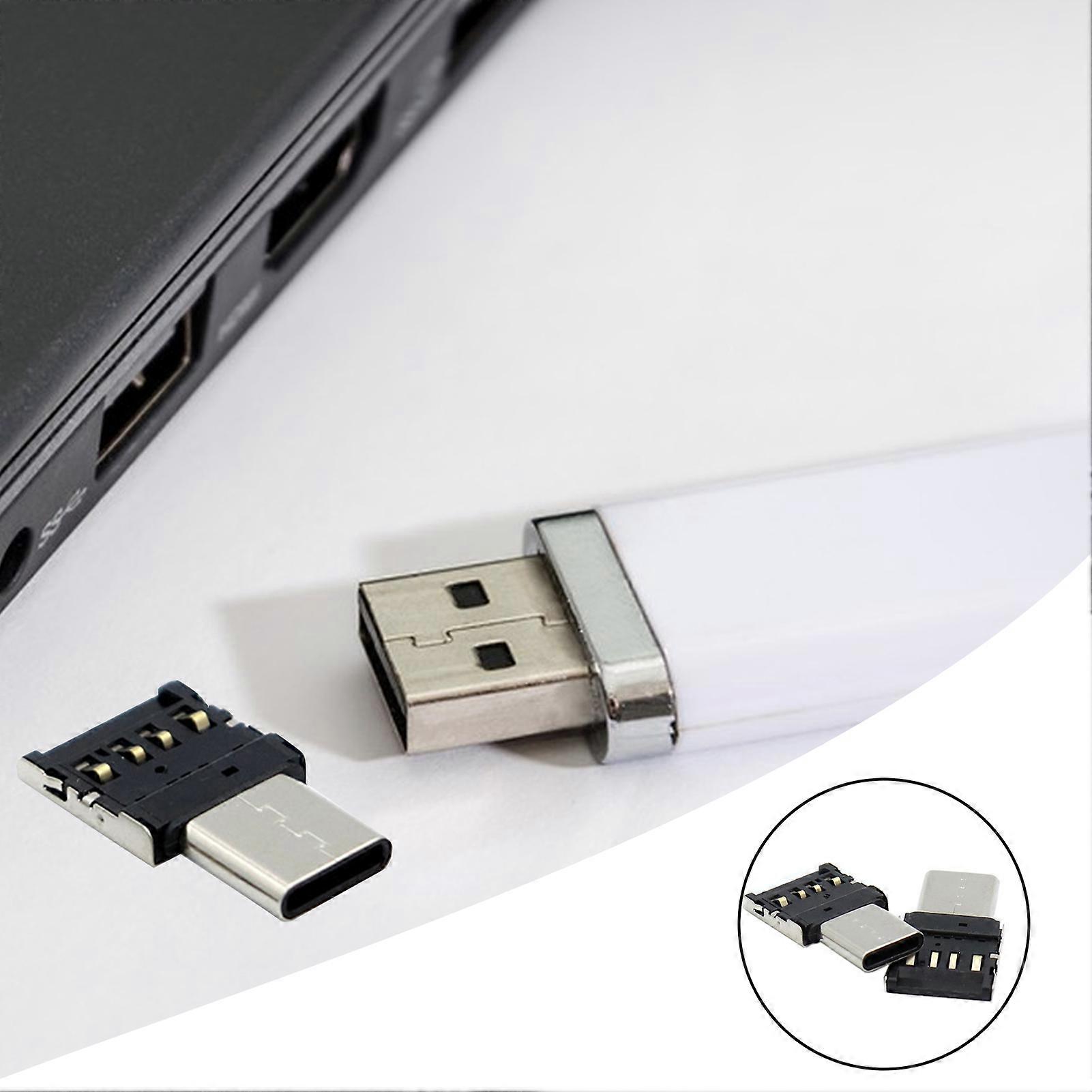 10pcs USB To Type-C Male Convertor OTG Adapter Mouse Keyboard Flash Drives Connector for Androids Phone