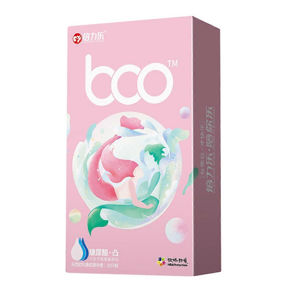10PCS Hyaluronic Acid Condom Large Particles Ultra Thin Delay Sex Condoms