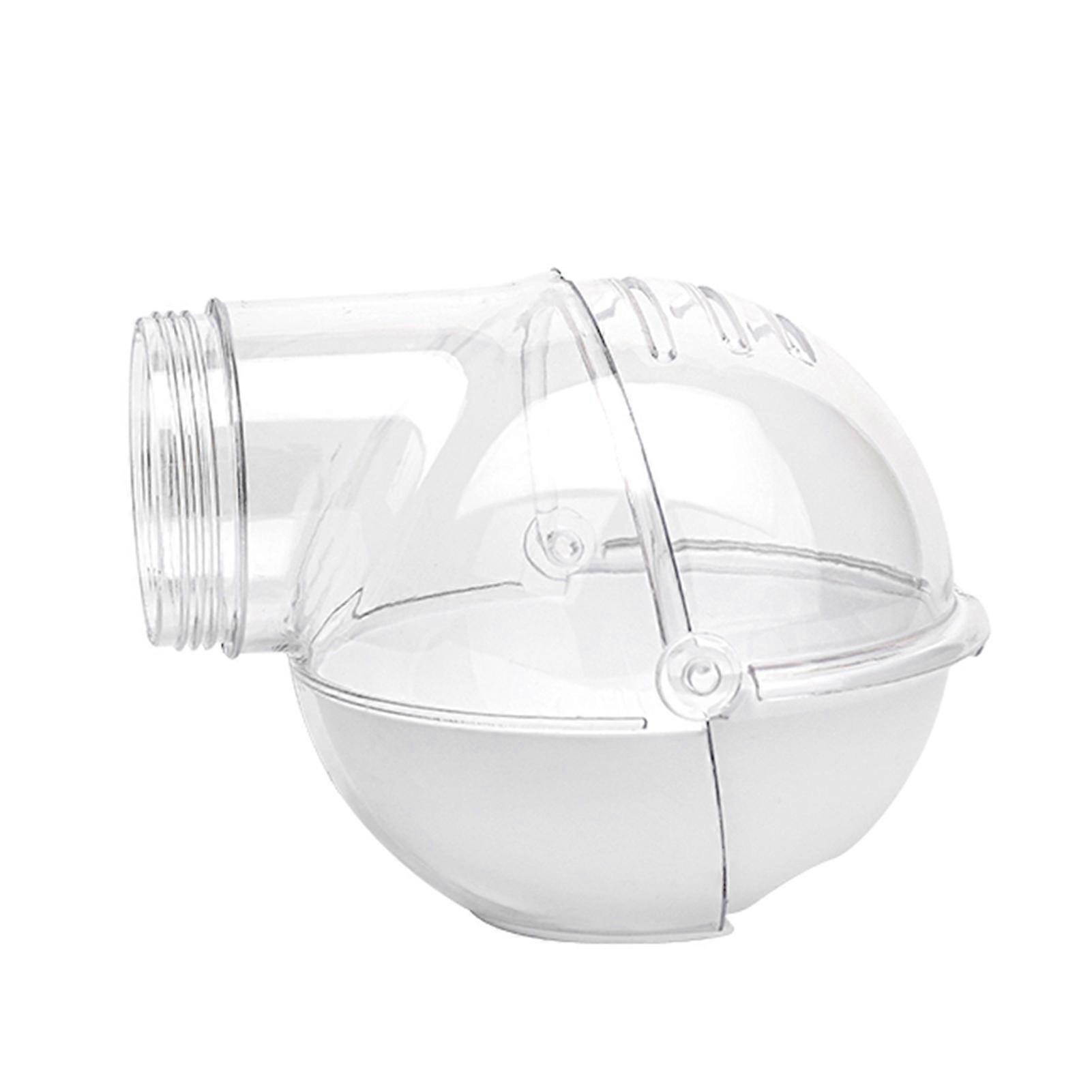 حمام الهامستر مساحة كبيرة على شكل كرة تصميم شفاف صغير حوض استحمام الأليفة ساونا مرحاض للاستخدام المنزلي