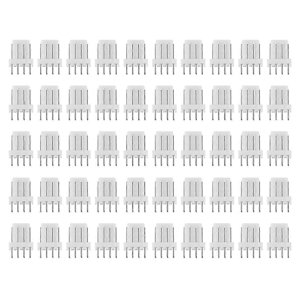 50Pcs KF2510 Connector 2.54MM Male Pin Header 4Pin Fan Connector for ASIC Miner Antminer S9 Z9 Z15 L3+ DR3 T2T A9 A1 A10