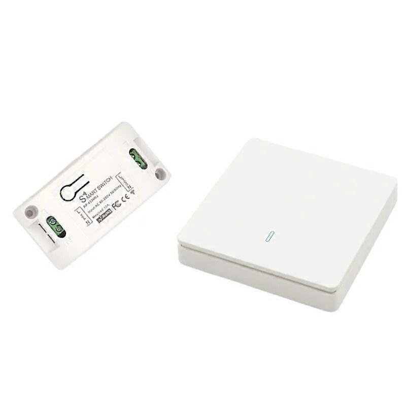 LED/Light/fan lamp switch controller witch push button 433Mhz Universal Wireless AC 220V 10Amp 1CH RF Relay Receiver Transmitter