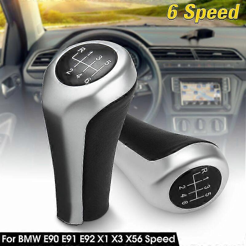 6 Speed Manual Hand Brake Lever Knob For BMW E46 E63 E90 E91 E92 X1 X3 X5