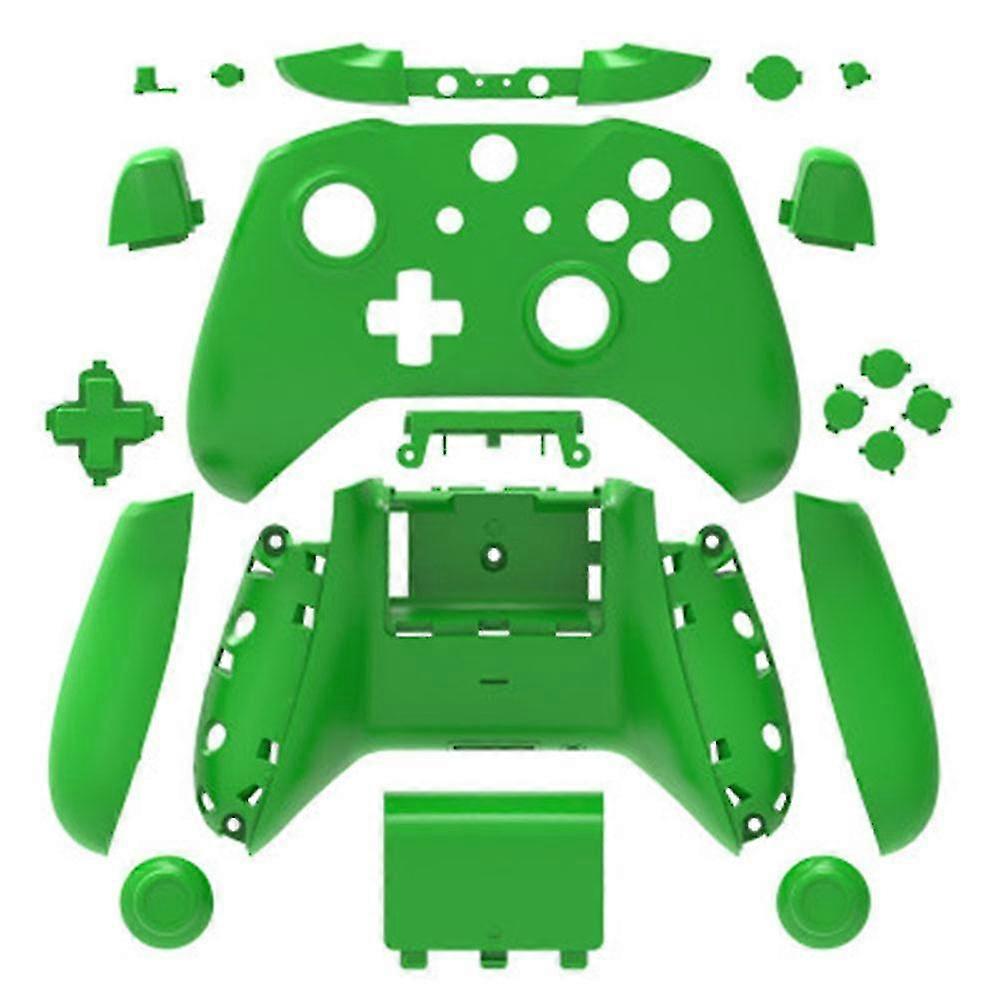 Complete Protection Case Housing Replacement Parts For Xbox One Wireless Controller Handle Hemp Surface Protective Shell Green