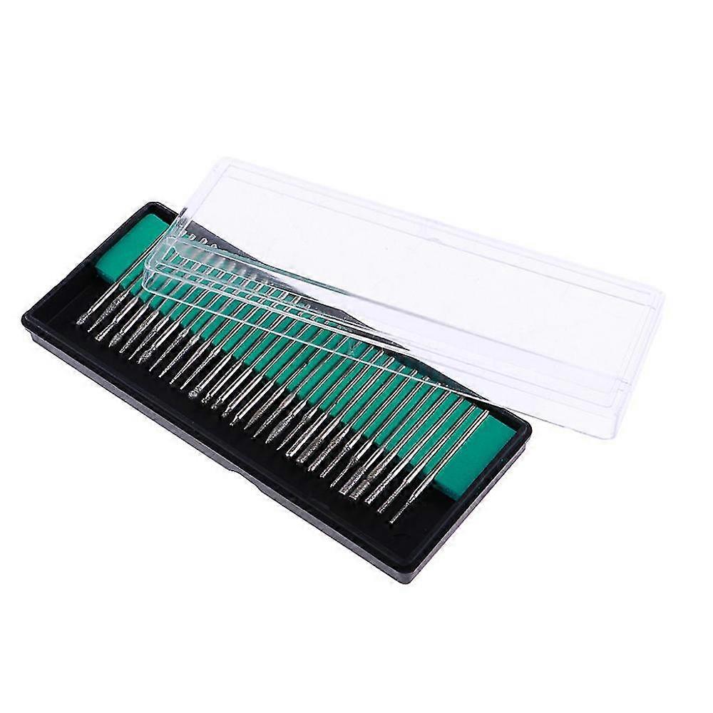 30 Pieces Emery Grinding Head Grinding Needle Sets For Model Tools