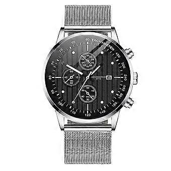 Fashion S^imple Black Blue Gold Luxury Hollow Leather Strap Mechanical Watch Wrist Clock Retro