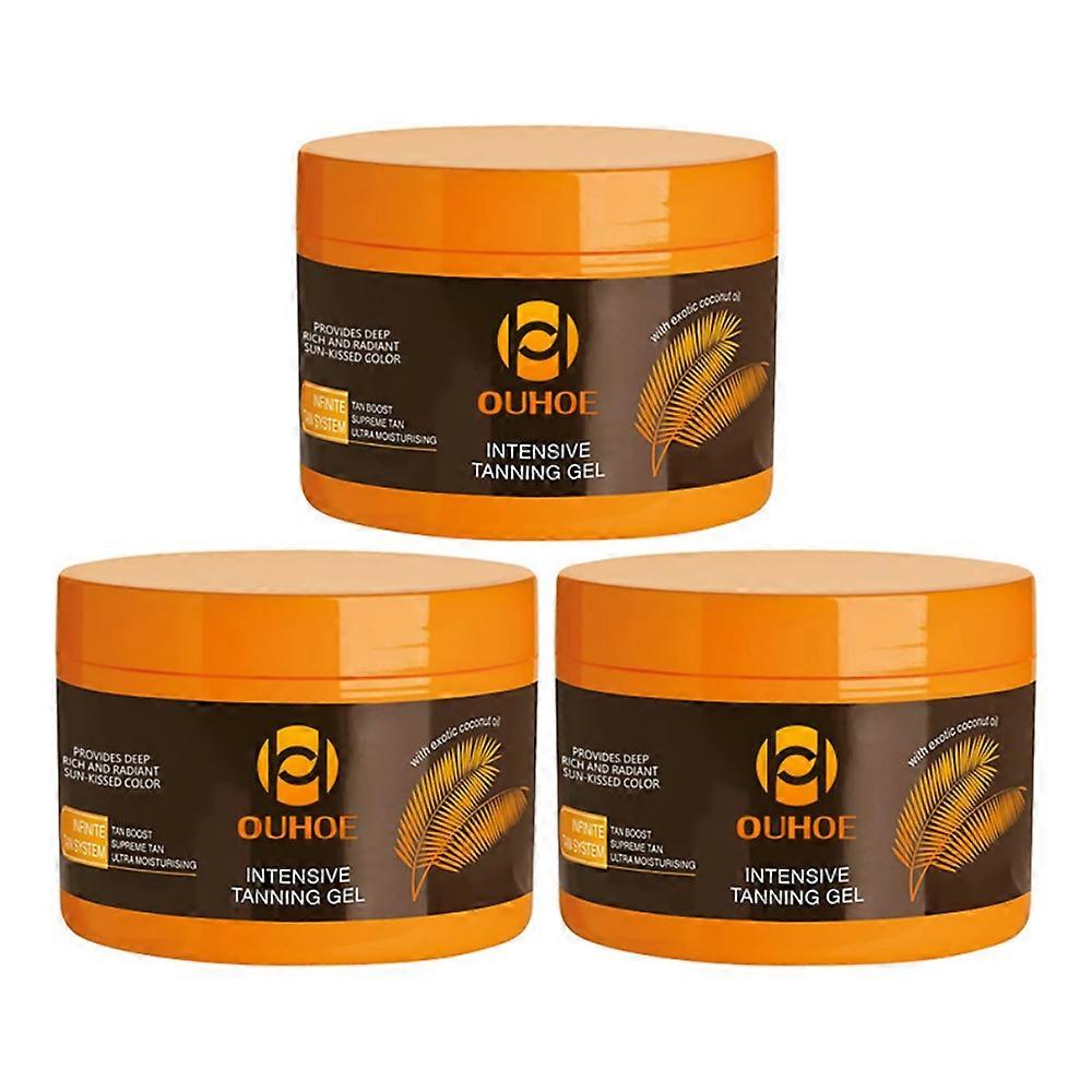 3X 2024 جديد لينة براون دباغة جل زيت الجزر تان كريم الاب مكثف في الهواء الطلق دباغة جل