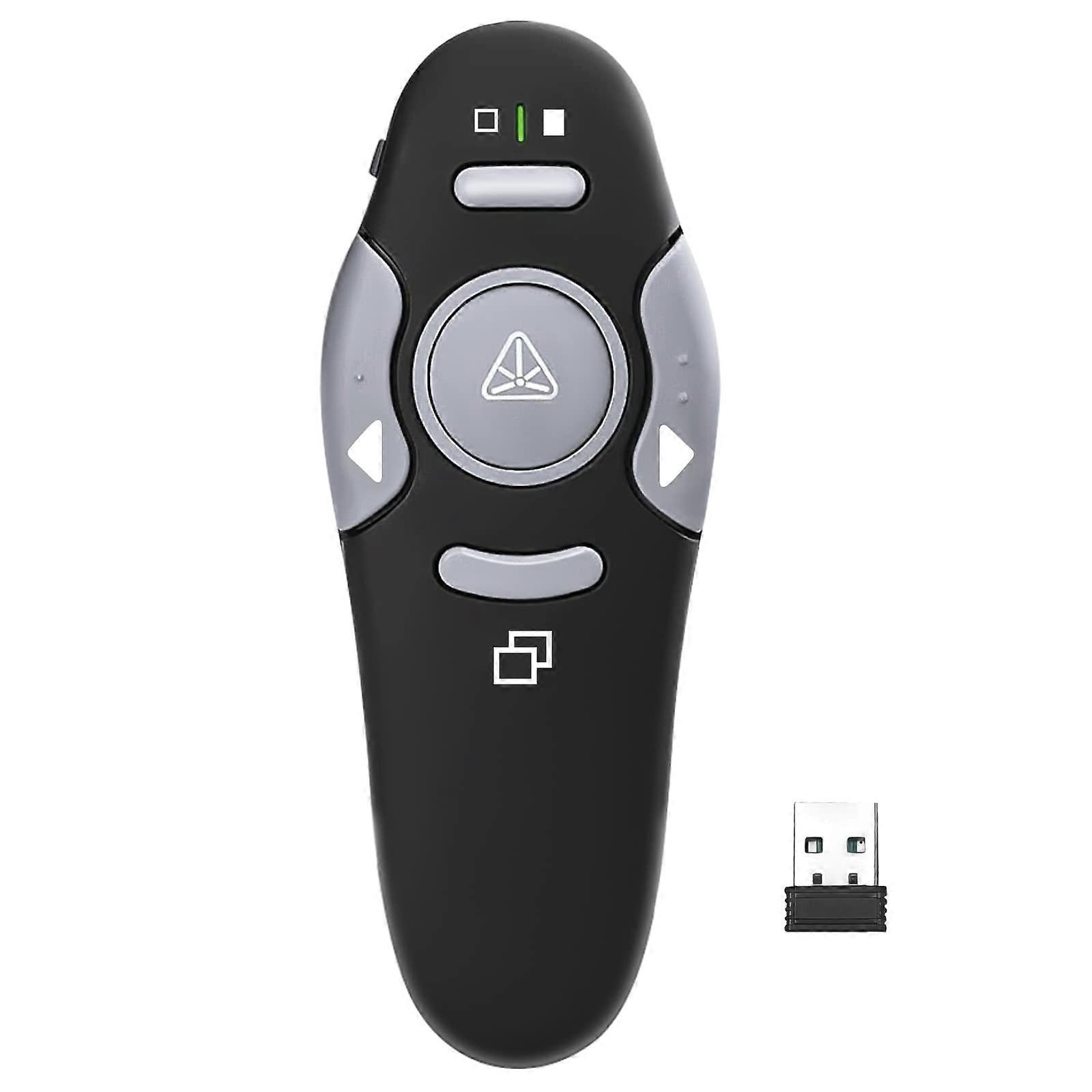 Wireless Presentation Clickers,Laser Pointer,Clicker for Powerpoint, 2.4GHz USB PowerPoint Clicker