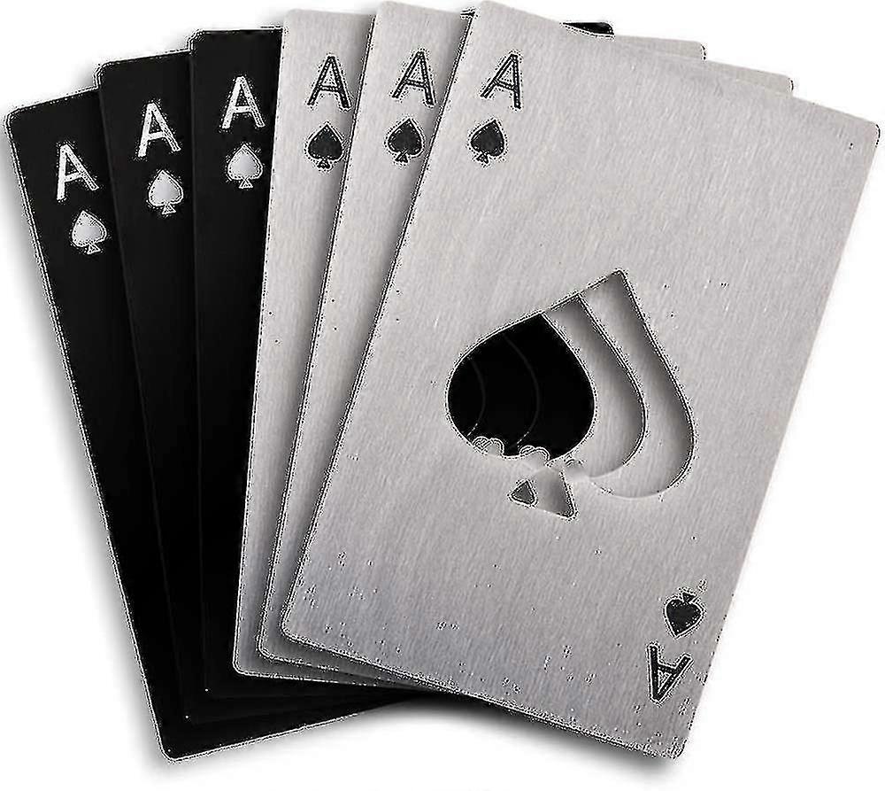 6 Stainless Steel Bottle Openers