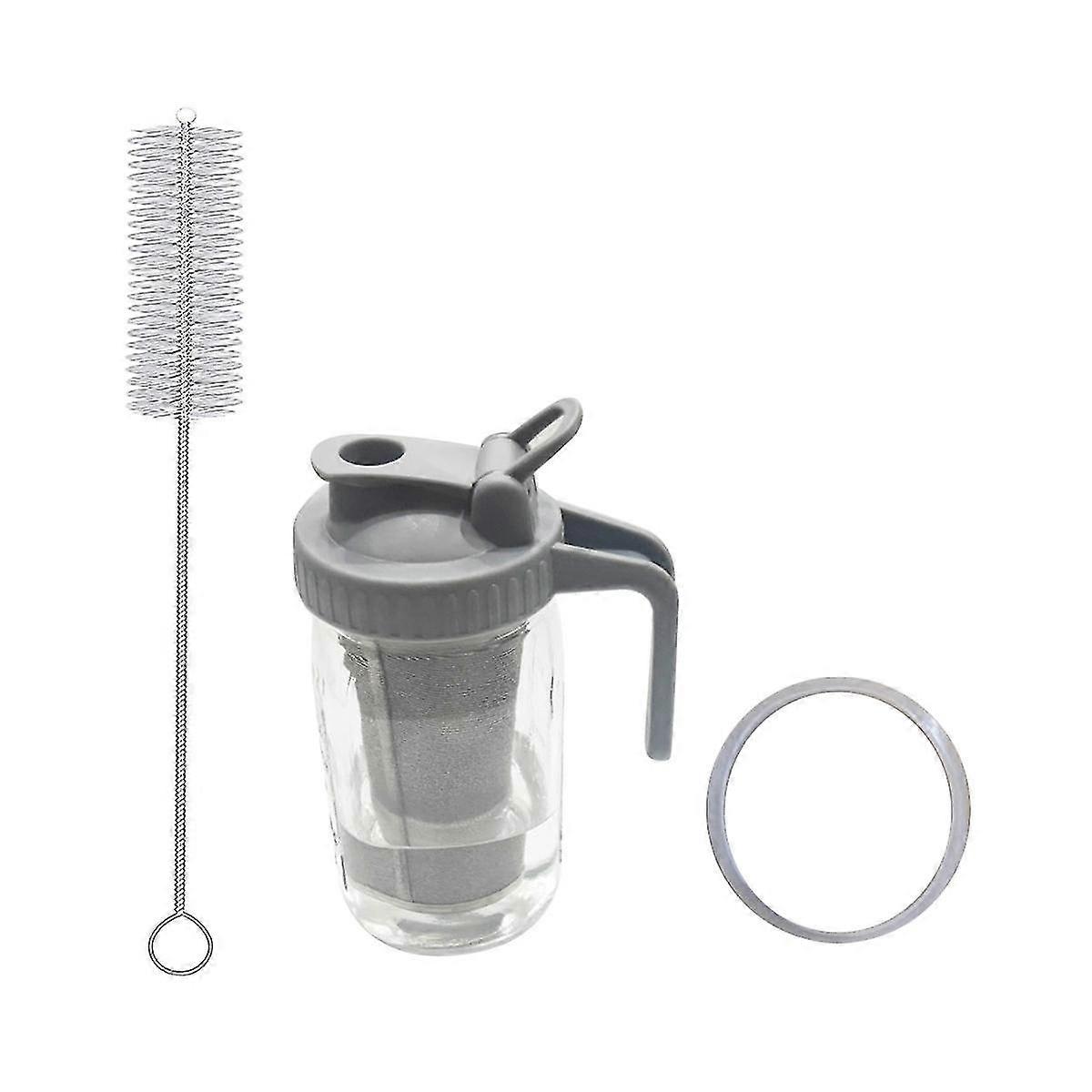 Coffee Maker Glass Pitcher, 32oz With Pour Spout Handle Lid ,filter For Iced Coffee, Lemonade, Ice