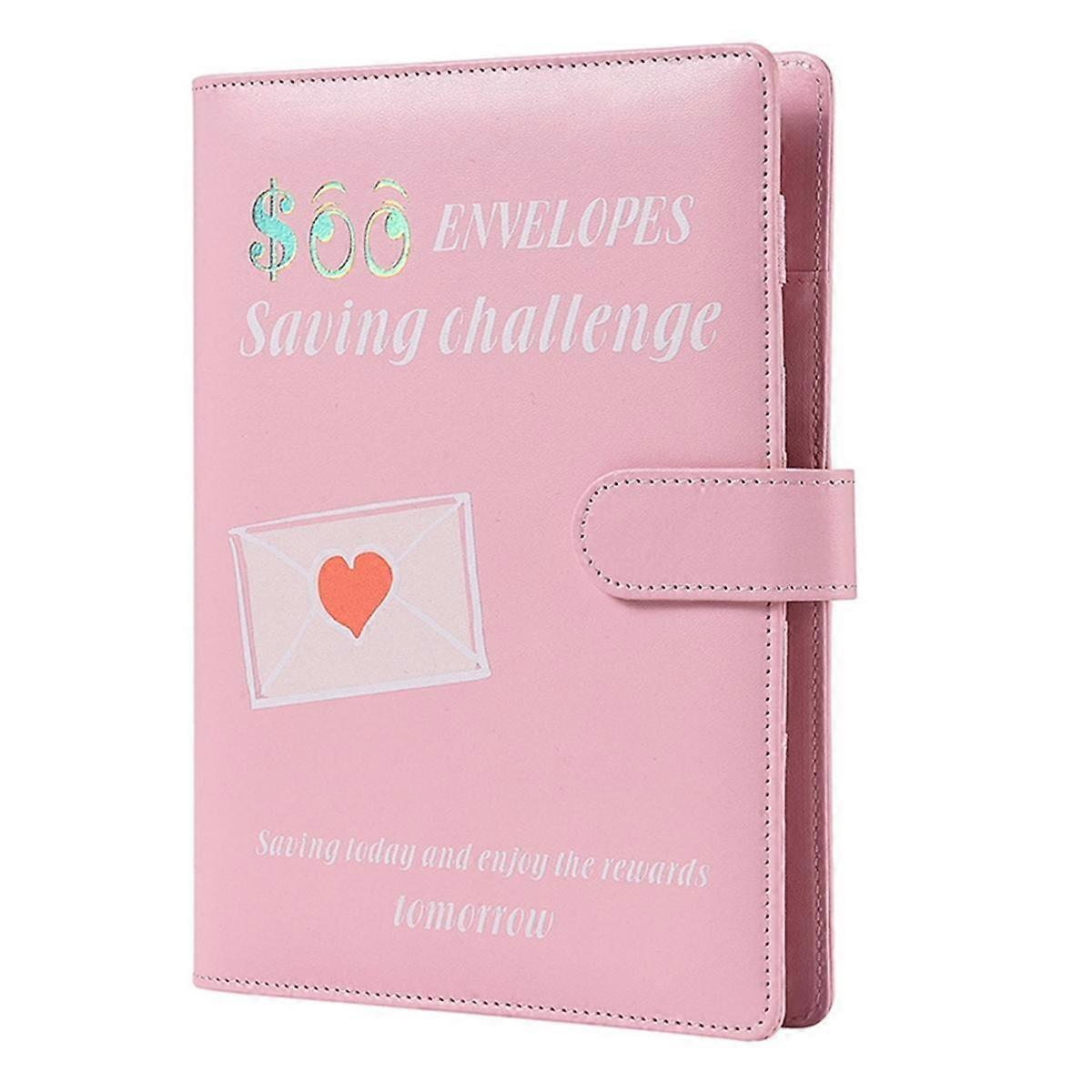 100 Envelopes A5 Money Saving Budget Binder with Cash Envelopes -Challenge Book to Save 5,050 Valen
