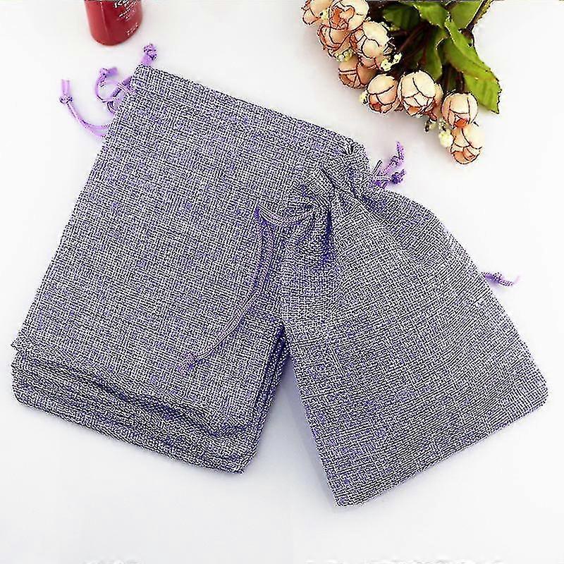 50 st säckvävspåsar med dragsko Presentjutepåsar Inkluderat bomullsfoder