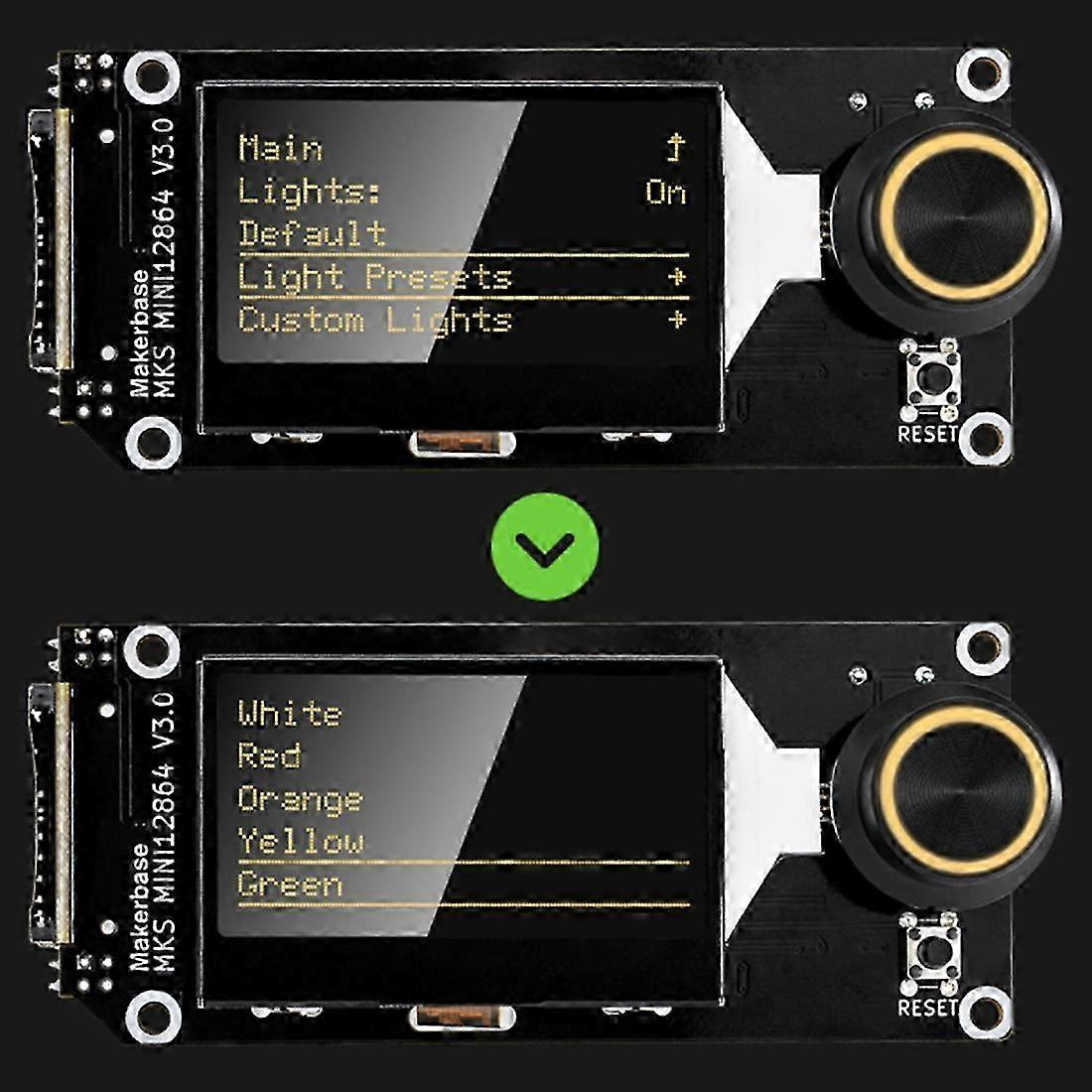 MKS Mini12864 V3 Insert SD Card Side LCD Smart Display Screen 3D Printer Parts for MKS Robin Nano V