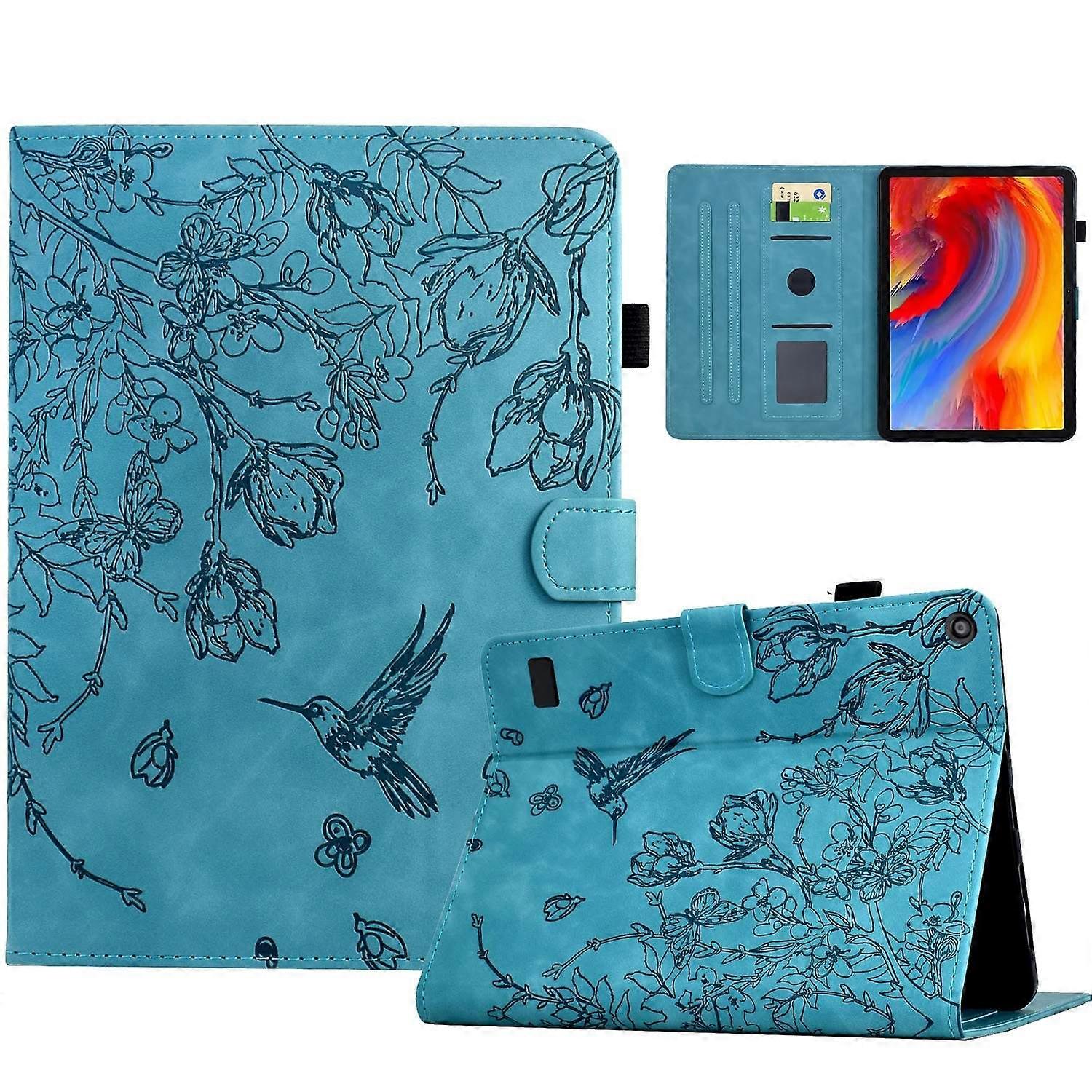 Embossed Leather Case For Amazon Fire 7 2019/2017/2015