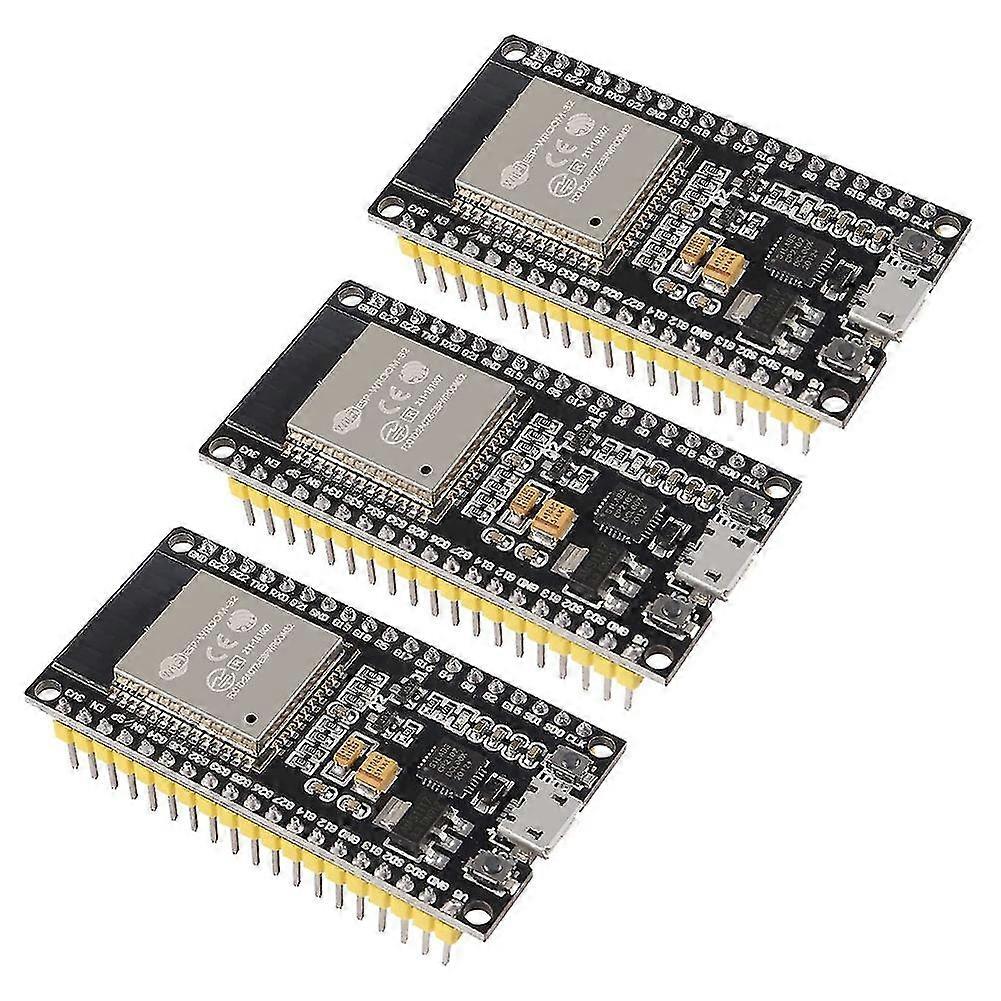 3pcs Esp-wroom-32 Esp32 2-in-1 2.4ghz -mode Wifi + Bluetooth Cores Microcontroller Processor For Id