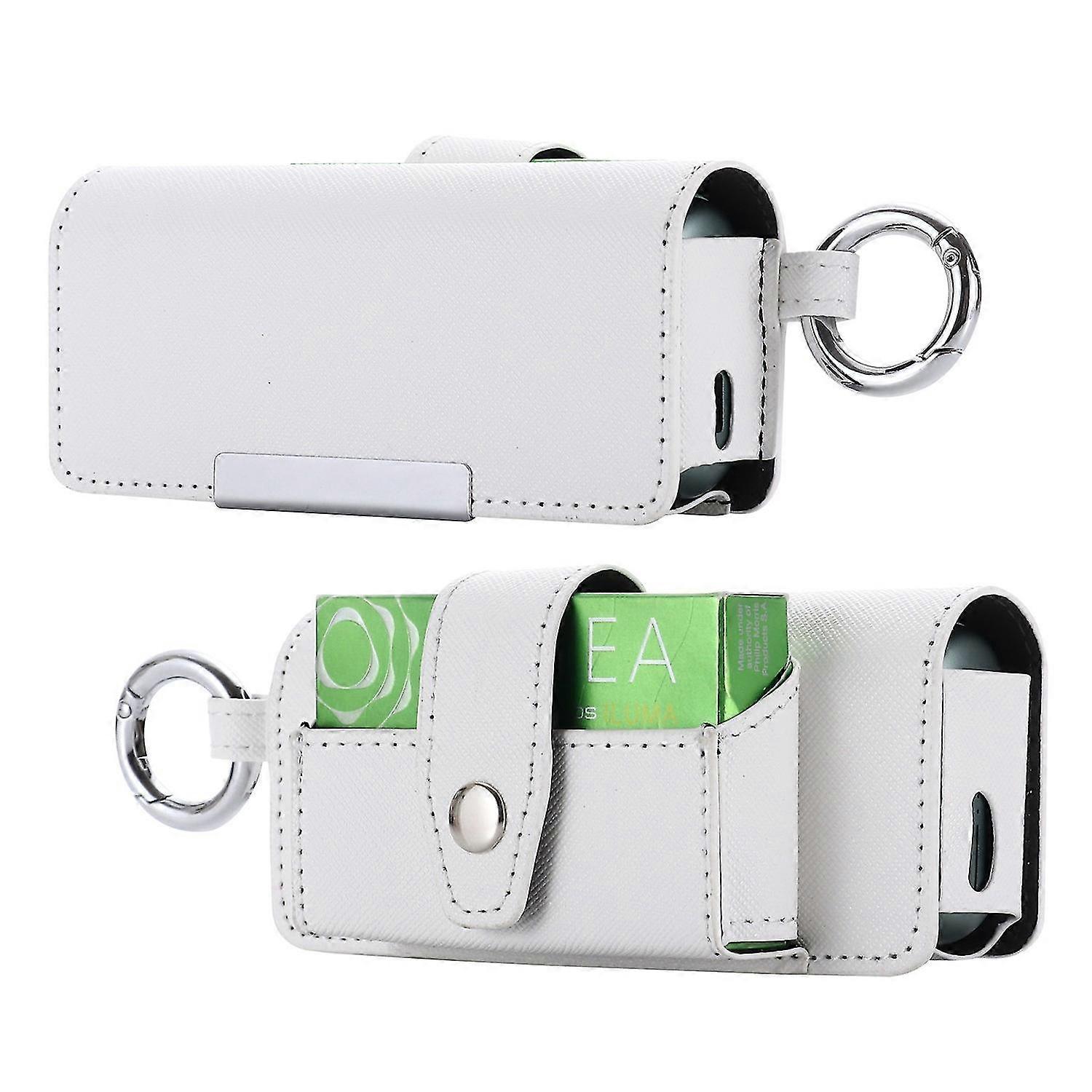 For IQOS Iluma Prime Protective E-Cigarette Case Storage Bag Portable Pocket - White