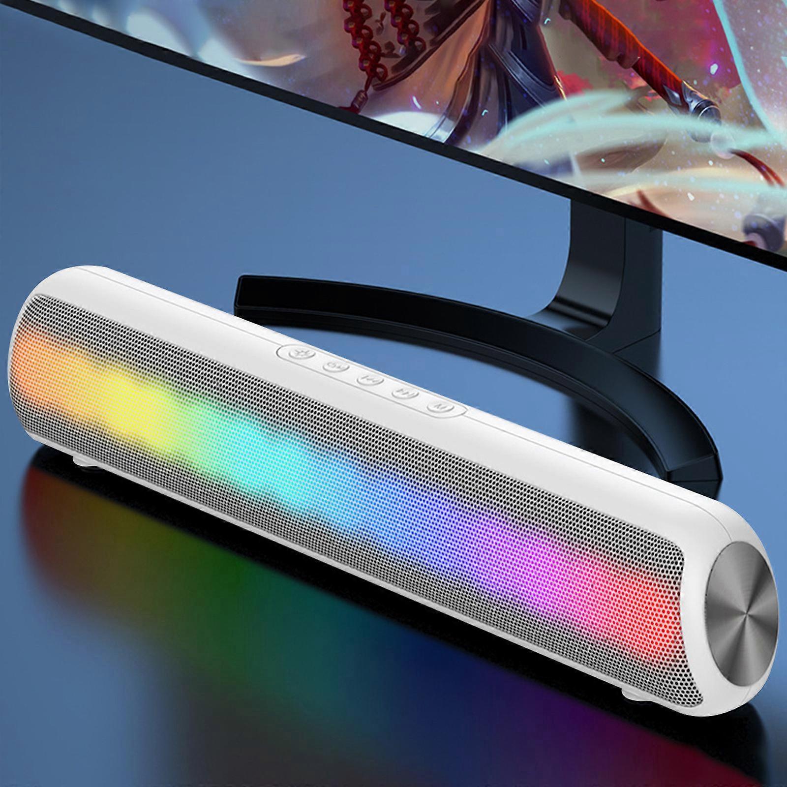 Luminous Bluetooth Speaker HIFI Sound Quality Speaker Desktop Colorful Light Small Audio Outdoor Subwoofer