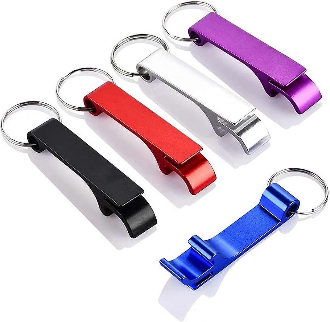 5 pcs Beer Opener Metal Bottle Opener Keychain Bottle Opener Corkscrew Box Beer Bottle Opener Key Ring Mini Beer Bottle Opener aluminum metal Practica
