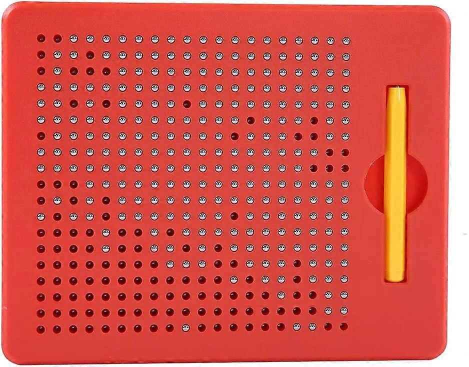 (Red)Magic Slate Magnetic Drawing Board Magnet Pad Drawing Board with Pen for Kid Educational Toy Creativity Tablet ABS Tablet Drawing Board Free Game