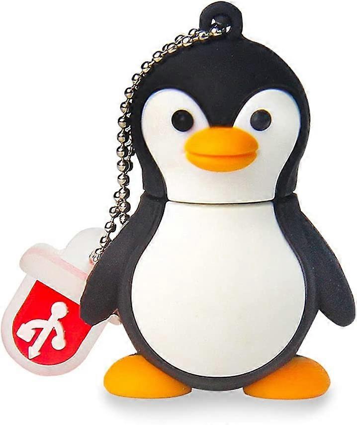 32GB USB Flash Drive Cute Penguin Model Memory Stick USB 2.0 Flash Drive for External Data Storage