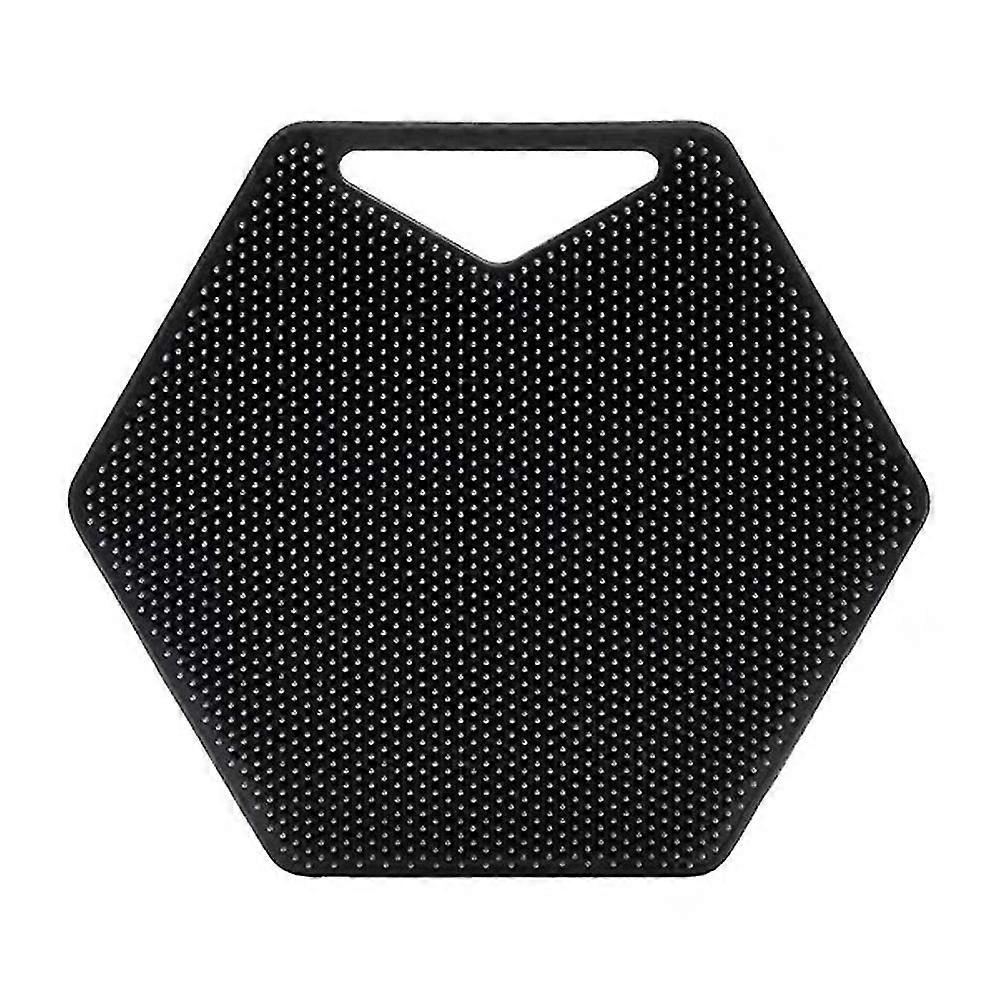 Silicone Polygon Brush Bath Brush Long-handle Scrubber With Hook Hole