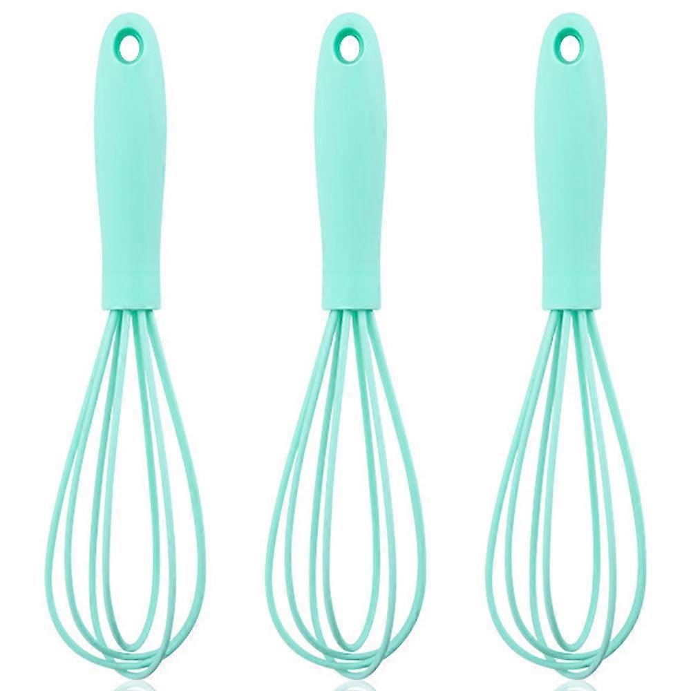 Kitchen-Tool Heat Resistant Whisks for Cooking, Baking, Whisking, Blending, Frothing & Stirring, Set of 3, Grey