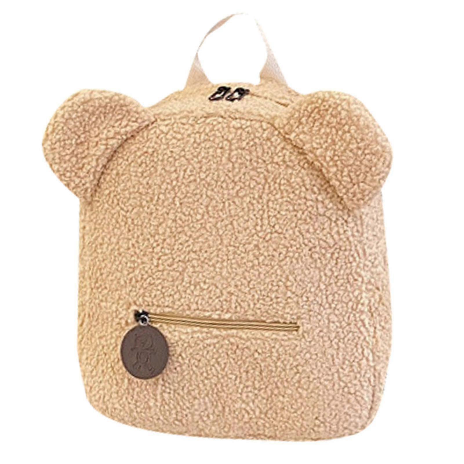Bear Shape Backpack Innovative Cashmere Soft To Touch School Bags For Students