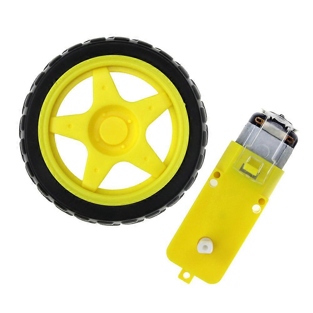 nice Smart trolley chassis, robot tire, DC gear motor, 1:48 double axle motor