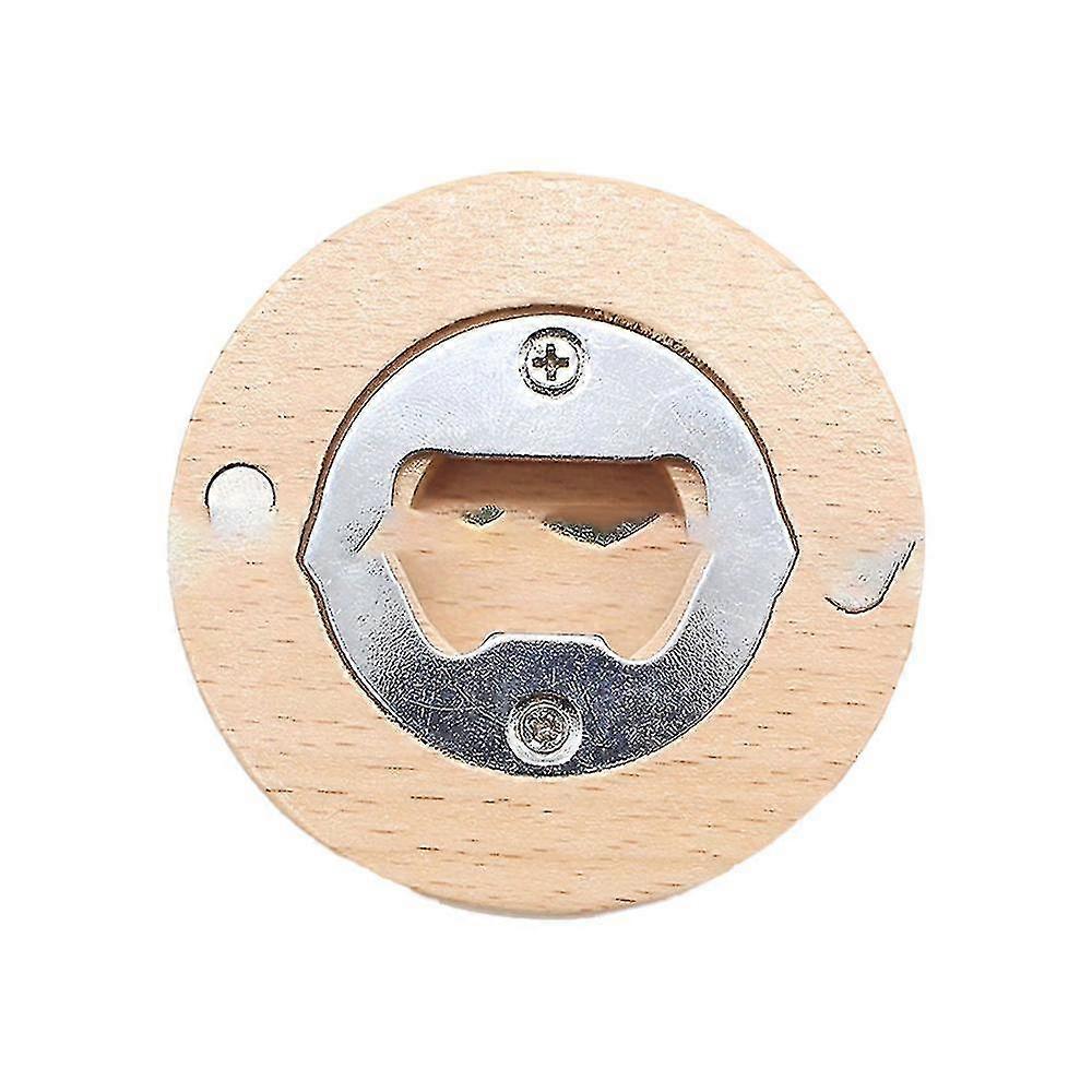 فتاحة زجاجة البيرة مضحك خشبية الثلاجة المغناطيسية، هدايا عيد ميلاد التقاعد للزميل، أبي، الجد