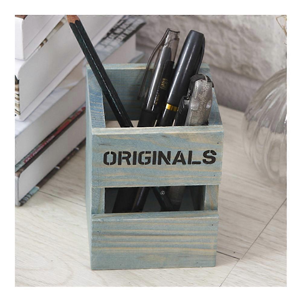 zakka Wooden Multi-function Pen Container Creative Table Storage Box