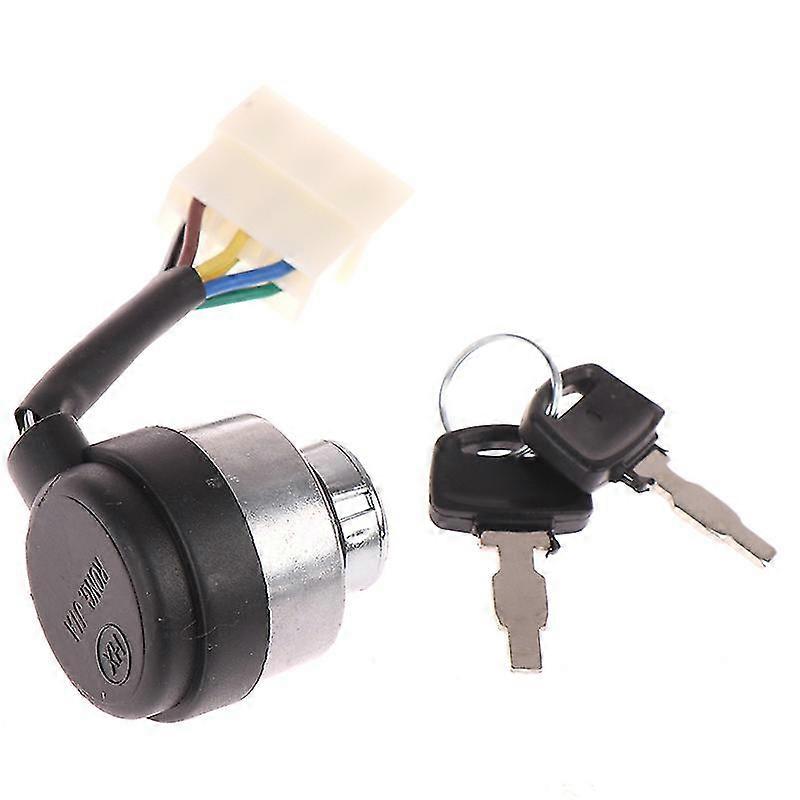 6 Wire Way Gasoline Diesel Generator Gas Ignition Start Key Lock Switch-yezi
