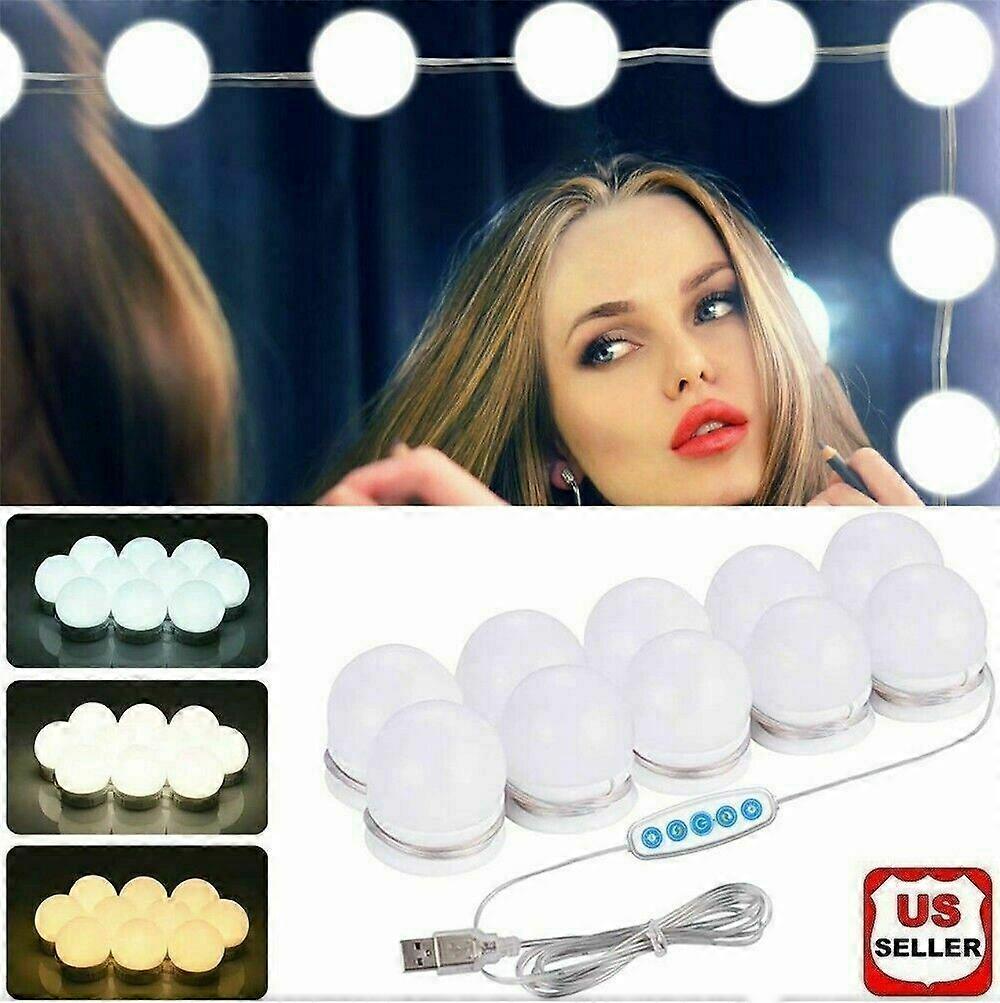 Make Up Mirror Lights 10 LED Kit Bulbs Vanity Light Dimmable Lamp