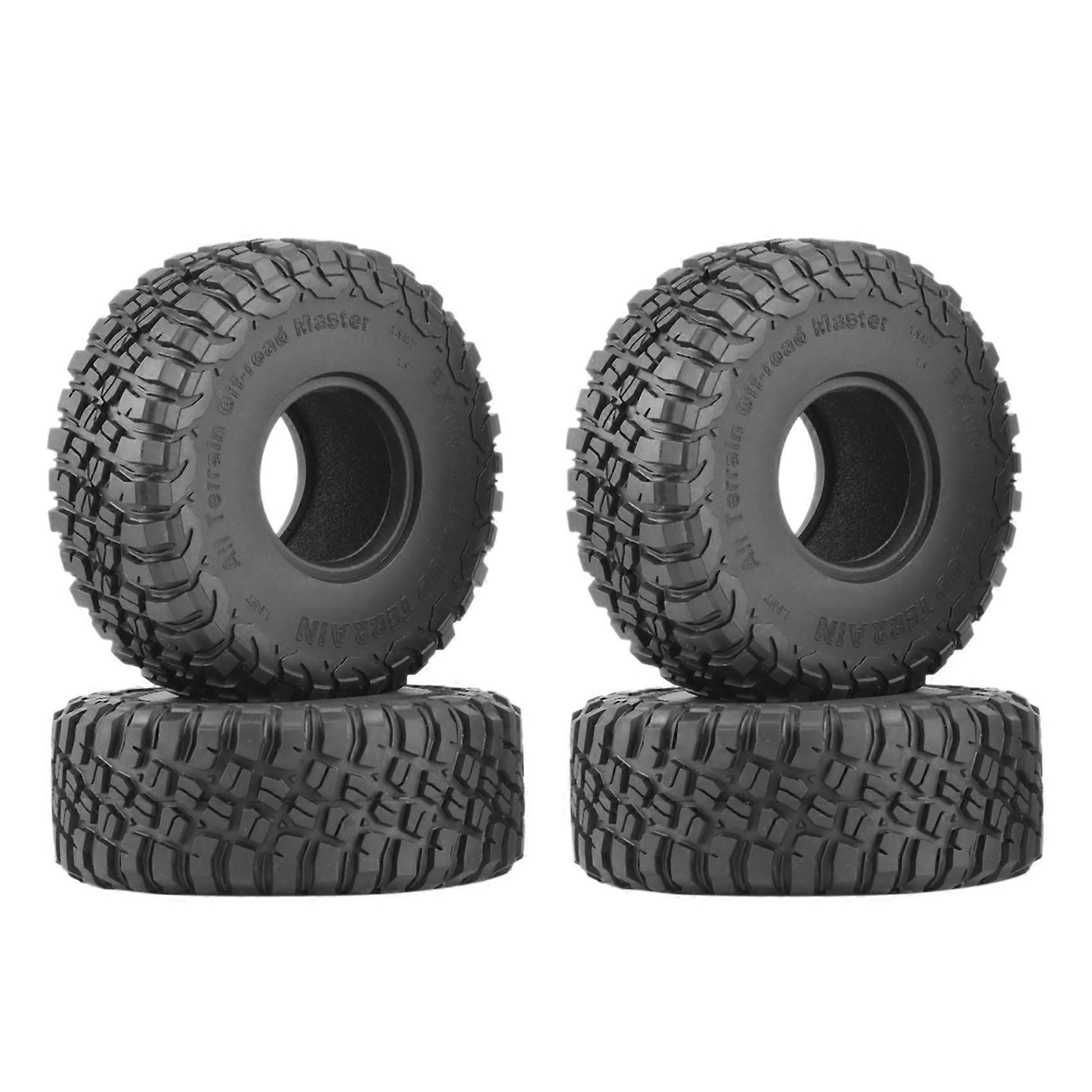 4PCS 120MM 1.9 Rubber Tyres Tires for 1/10 RC Crawler Car Axial SCX10 90046 AXI03007 TRX4 D90 TF2 C