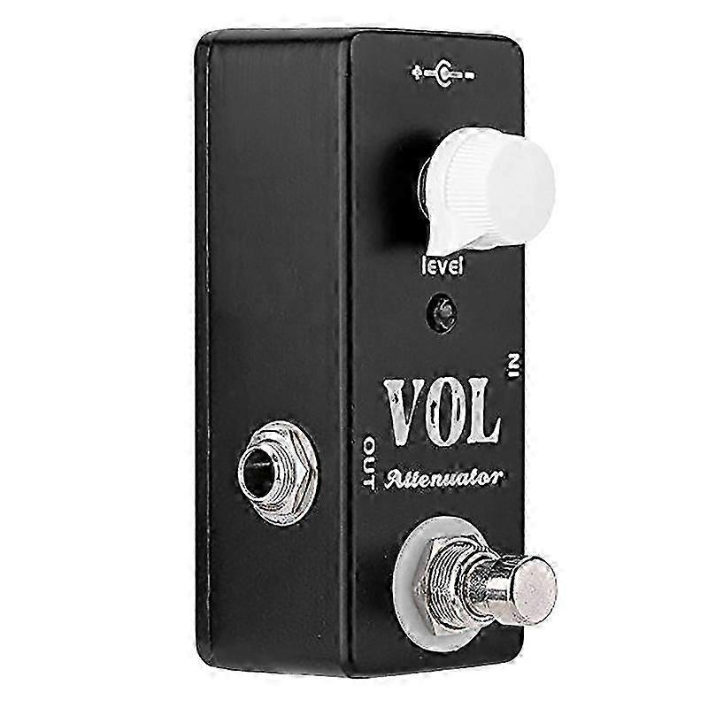 VOL Attenuator Mini Pedal Elgitarr Effekt Pedal med True Bypass Full Metal Shell Gitarr Tillbehör