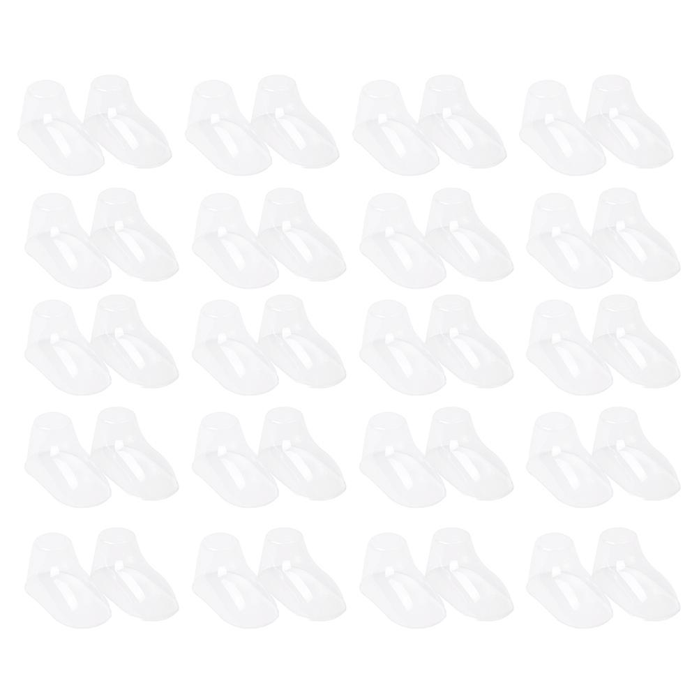 100pcs διαφανή μποτάκια ποδιών μωρών και δέντρα παπουτσιών επίδειξης πλήρωσης καλτσών