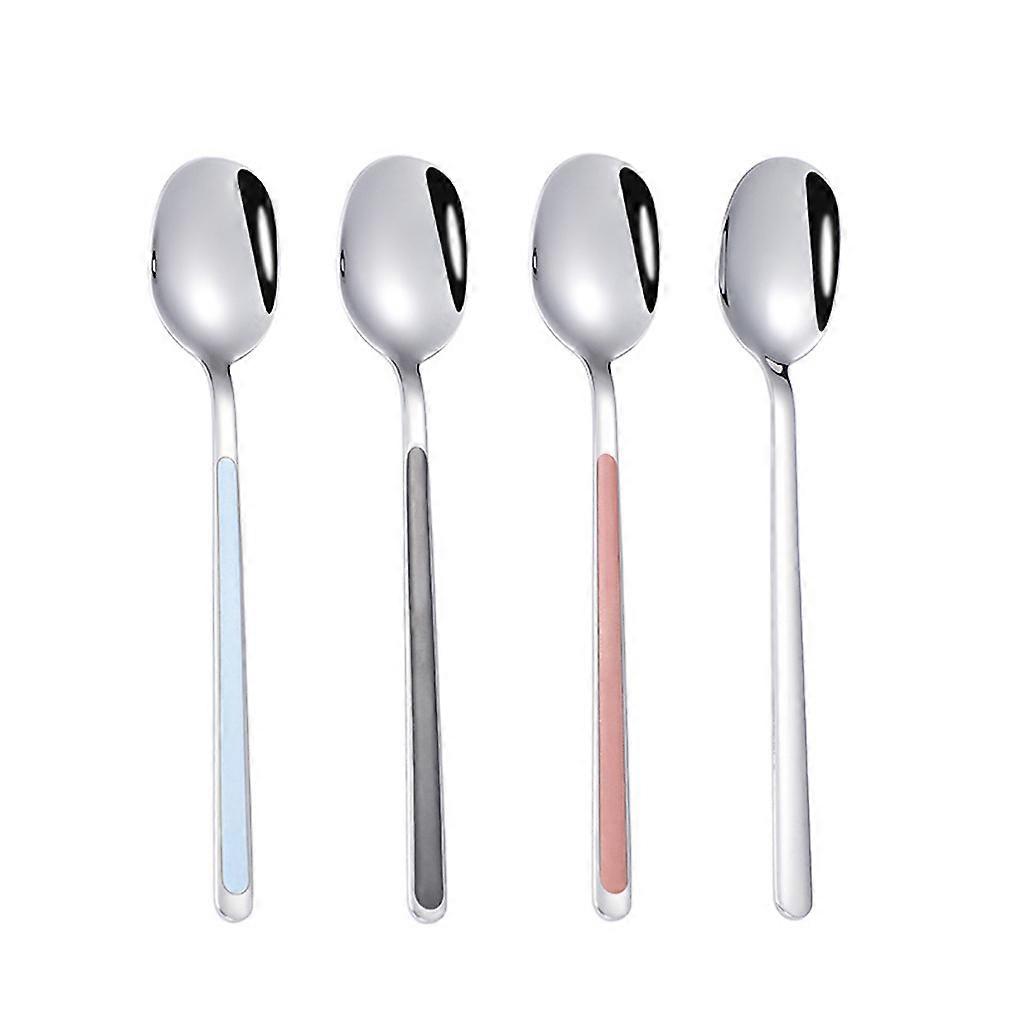 4pcs Cutlery Set Tableware Tableware Long Spoons Stainless Steel