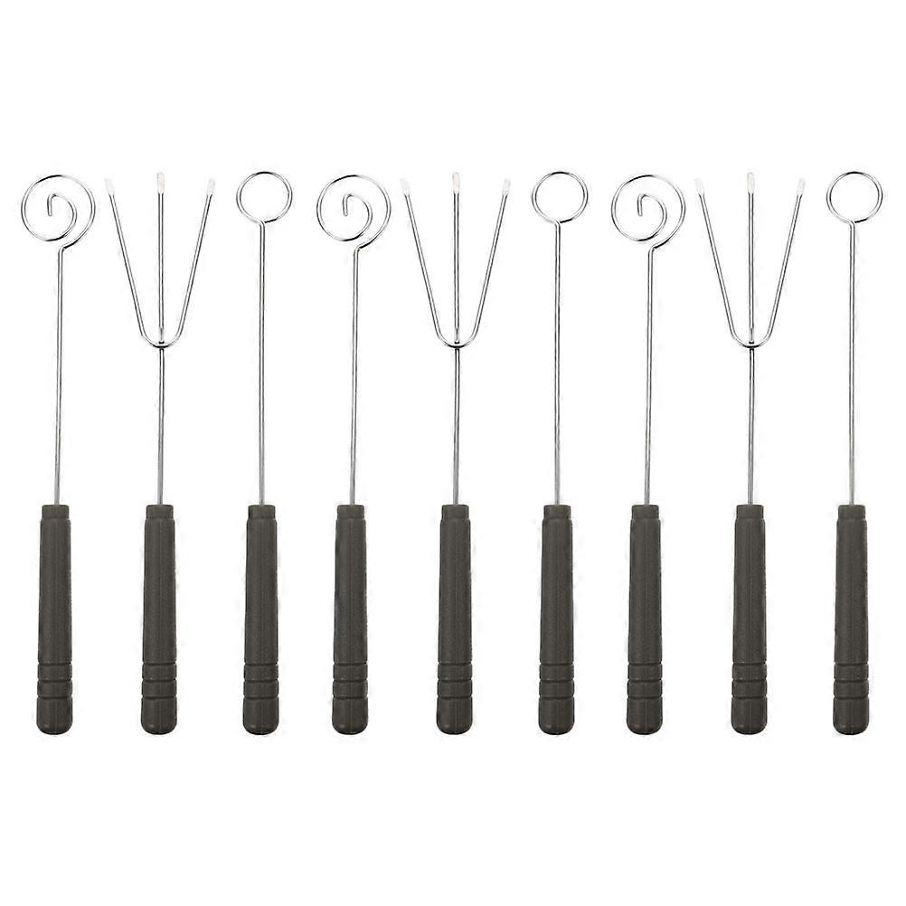9Pcs Chocolate Dipping Tools Cheese Fondue Tools Cheese Dipping Fork Kitchen Tools