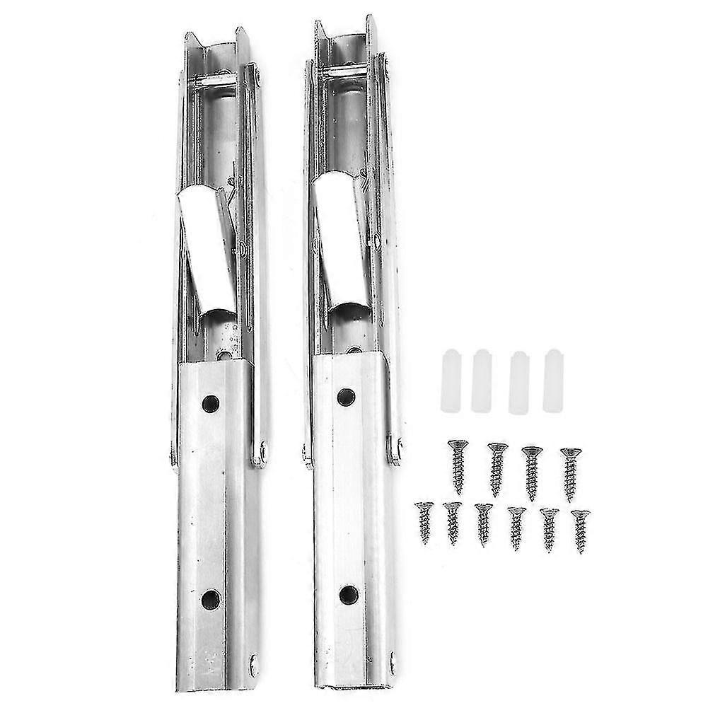 2pcs 10 Inch Folding Table Bracket Triangle Stainless Steel Wall Mount Shelf Support