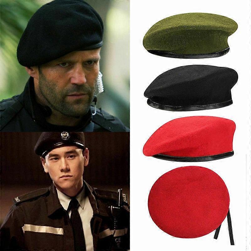Army Officer Uniform Beret Men Women Soldier Beret Hat Unisex