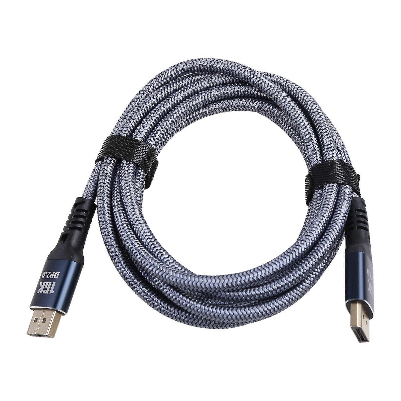 Multipurpose DisplayPort 2.0 Cable 1/2/3meters 16K 60Hz 80Gbps Connector for PC