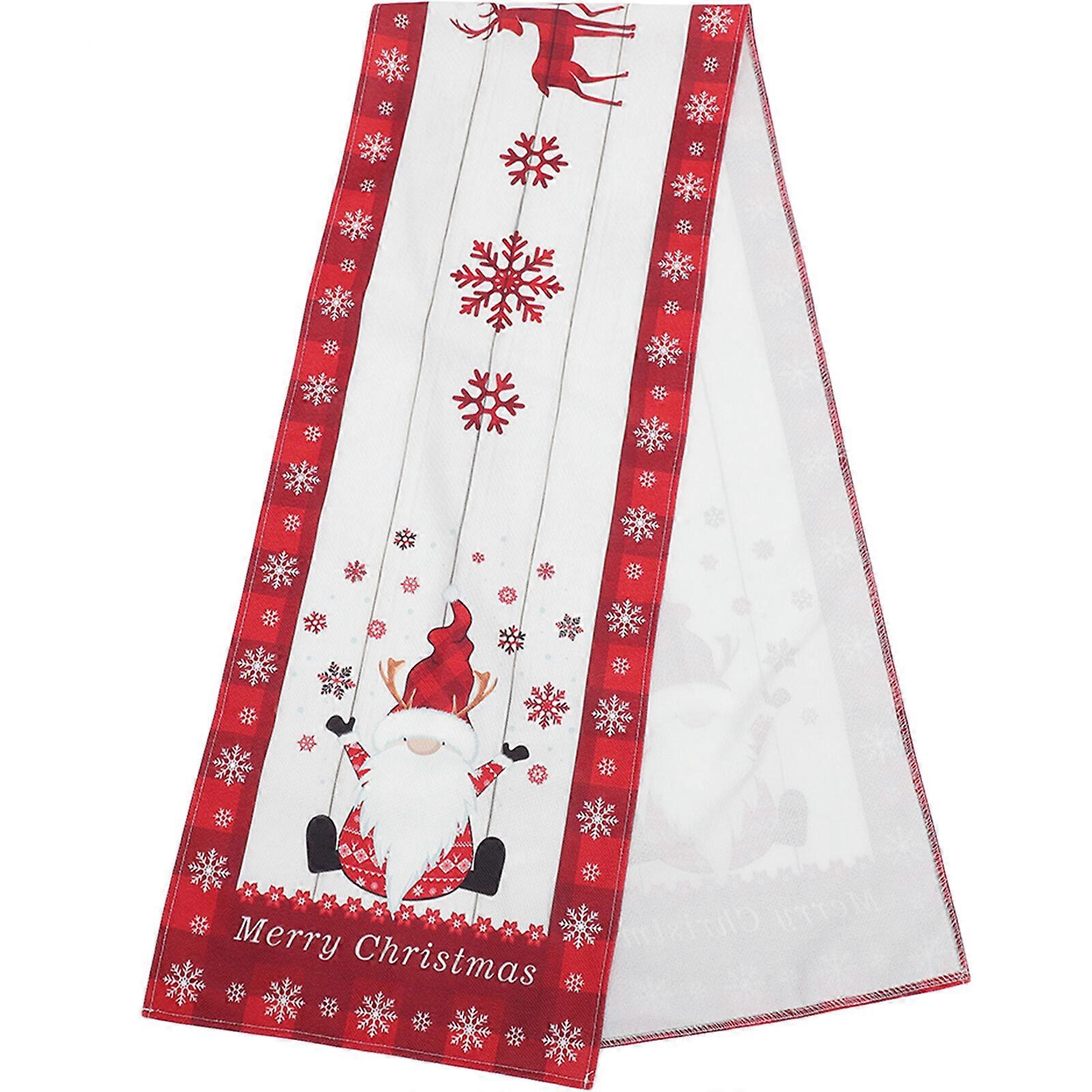 Christmas Theme Tablecloth Xmas Decorative Table Runner for Dinning Table